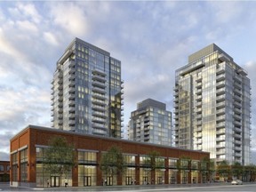 UPLOADED BY: Paige Parsons ::: EMAIL: paigeeparsons@gmail.com ::: PHONE: 7803408317 ::: CREDIT: City of Edmonton. ::: CAPTION: A rendering of a three tower project proposed for the Queen Alexandra neighbourhood. The proposal will be discussed at a city council public hearing on June 6, 2019.