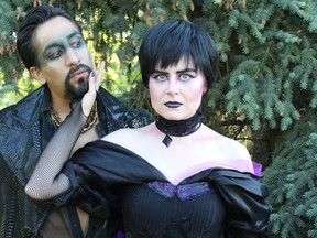 Cesar Aguilar (left) as Oberon and Sawyer Craig as Tytania in Opera Nuova's new production of A Midsummer Night's Dream, opening on Saturday, June 22.