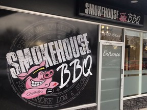Smokehouse BBQ, located at 15960 109 Ave., offers southern-style barbecue in Edmonton's west end Mayfield neighbourhood.