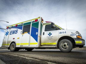 An EMS spokesperson said paramedics were called to a property southwest of Fort MacLeod just after 12:00 p.m. on Tuesday after a young boy was injured by 'commercial equipment.'