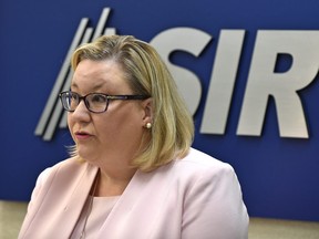 Sue Hughson, Executive Director of ASIRT, Alberta Serious Incident Response Team releases the outcome of an investigation resulting in a member of the RCMP being charged with assault, in Edmonton, June 10, 2019. Ed Kaiser/Postmedia