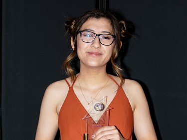 Winner for Outstanding Performance by a Supporting Actress in a Play, Echo Morita, from W.P. Wagner High School, for the play A Midsummer Night's Dream.