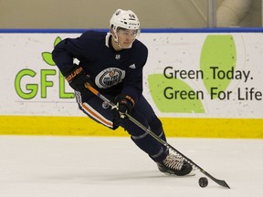 Tomas Mazura (58) takes part in the Edmonton Oilers 2019 development camp, in Edmonton Tuesday June 25, 2019. Photo by David Bloom