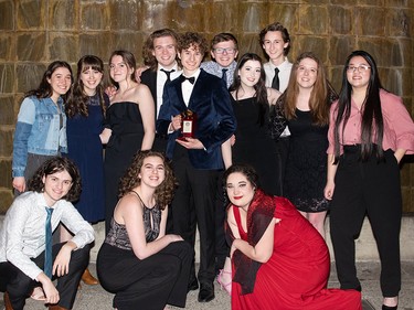Winners for Outstanding Production of a Play, The Importance of Being Earnest, from St. Albert Catholic High School.
