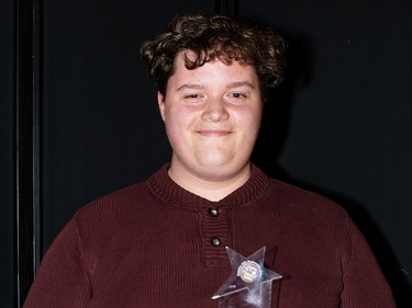 Winner for Outstanding Performance by a Lead Actor in a Musical, Micheal Watt, from Strathcona High School, for the musical Big Fish: The Musical.