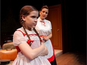 The Bad Seed, starring Lilla Solymos as the devilish child Rhoda, runs until July 27 at the Varscona.