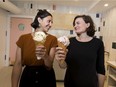 Paula Shyba (right) and Nicole Bhar are co-owners of Kind ice cream shop. Missing is business partner, Candyce Morris.