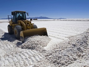 Chile, Bolivia and Argentina have around 85 per cent of the world's reserves of lithium.