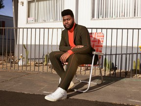 Khalid at Rogers Place on Thursday night.