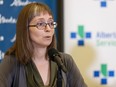 Alberta's chief medical officer of health Dr. Deena Hinshaw speaks about a syphilis outbreak on Tuesday, July 16, 2019.