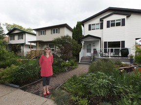 Anna Bubel and a small group of neighbours took an innovative approach to problem properties in their neighbourhoods. They bought up property rather than let it fall into the wrong hands and built homes to sell to local renters at cost. These three duplex homes were built by this group.