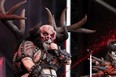 Blothar the Berserker of Gwar performs during the Chaos AB music festival at Kinsmen Park on Friday, July 26.