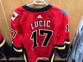 Milan Lucic Flames sweater