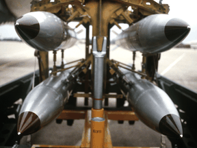 A report said bombs like these B-61s are stored in six bases across Europe.