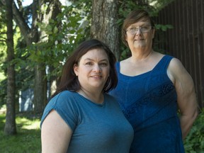 Erin Bilawchuk, left, executive director of the Compass Centre for Sexual Wellness, and Leslie Allen, CEO of the YWCA Edmonton.