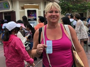 Tania Richardson, a Sherwood Park resident and councillor at Ardrossan Junior Senior took a trip to the Magic Kingdom last week with her daughters and mother and cashed in a free pass she had won in the 1980s.  Supplied.