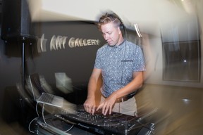 Bradley James provides the tunes during Mode Made at Allard Hall.