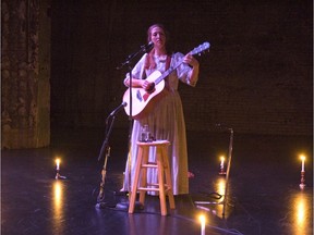 Katie Hartman stars in The Legend of White Woman Creek at the 2019 Fringe.