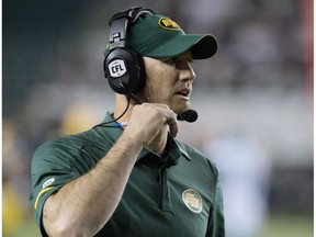 Edmonton Eskimos head coach Jason Maas