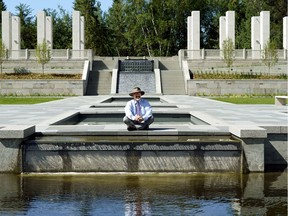 Lee Foote (Director, University of Alberta Botanic Garden) at the Aga Khan Garden, near Devon, Alberta.