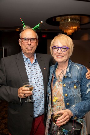 Barry Hawryluk, left, with Cheryl Hawryluk during the Christmas Bureau’s annual Christmas in July.