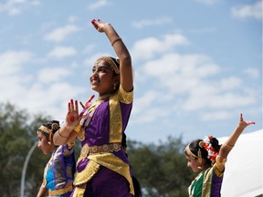 Dancers perform at the India pavilion during the last day of Heritage Festival at Hawrelak Park in Edmonton on Aug. 5, 2019. The 2020 festival that was originally scheduled for Aug. 1-3 will now be held virtually.