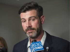 Mayor Don Iveson speaks about the city's Energy Transition Strategy on Thursday, Aug. 8, 2019.