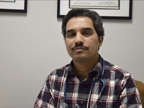 Dr. Ghassan Al-Naami in his Fort McMurray office in this January 2017 file photo. Al-Naami resigned from the Northern Lights Regional Health Centre as a protest over AHS' on-call system.