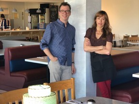 Blue Plate Diner co-owners John Williams and Rima Devitt have moved to a new location on Stony Plain Road and 124 St.