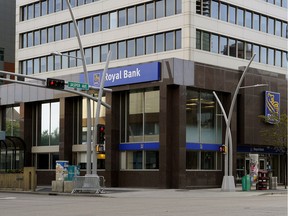 The Royal Bank of Canada branch at Jasper Avenue and 101 Street in downtown Edmonton closed Aug. 27 and moved to Edmonton City Centre.