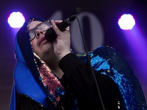 Paul Janeway and St. Paul & The Broken Bones perform during the first day of the Edmonton Folk Music Festival in Gallagher Park, Thursday Aug. 8.