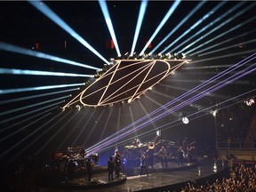 Justin Timberlake in concert at Rogers Place in Edmonton, Feb. 6, 2019. A new, modern event centre should mean no big musical acts will skip Calgary due to technical limitations. Ed Kaiser/Postmedia