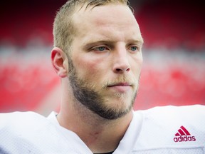 Edmonton Eskimos offensive tackle Tommie Draheim.