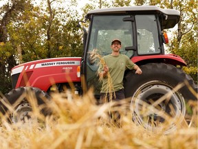 Keith Goutbeck, one of the organizers of the 2019 Share The Harvest event, is seen in Sturgeon County, on Monday, Sept. 16, 2019, in a field where tee barley was harvested for the Canadian Foograins Bank this past weekend.