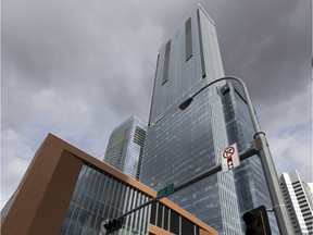 Stantec Tower is seen on Sept. 25, 2019. Twelve of the high-rise's residential floors will be converted to hotel space.