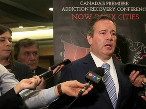 Alberta Premier Jason Kenney speaks to media after announcing new funding for addictions recovery. Wednesday, September 11, 2019.