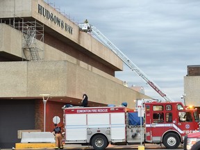 Firefighters are battling a blaze at the Southgate Centre shopping mall on Friday, Sept. 6, 2019.