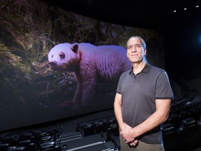 Tim Archer, who completed the sound design and mix for the film, Great Bear Rainforest in IMAX on Wednesday, Sept. 18, 2019, in Edmonton. (Greg Southam-Postmedia)