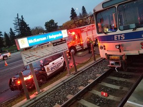 A pedestrian-train collision at McKernan/Belgravia station in Edmonton on September 27, 2019. Tara Martin Dale/Image supplied