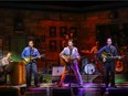 Million Dollar Quartet tells the story of an impromptu recording session among Jerry Lee Lewis, Carl Perkins, Elvis Presley and Johnny Cash. It plays at the Mayfield Dinner Theatre until Oct. 27.