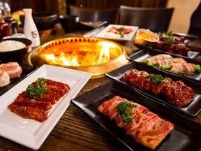 Gyu-Kaku specializes in Japanese BBQ, offering a wide selection of items.