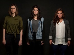 From the left, Laura Reboud Alexandra Dawkins, and Bobbi Goddard star in The Ballad of Peachtree Rose. Marc J. Chalifoux Photography