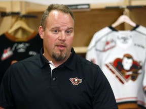 The Calgary Hitmen Hockey Club introduced Steve Hamilton as their 10th head coach in franchise history at the Scotiabank Saddledome in Calgary on Tuesday July 17, 2018. Darren Makowichuk/Postmedia