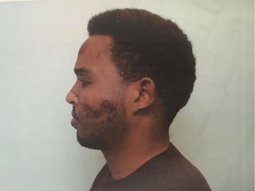 Police photo of Abdulahi Hasan Sharif taken shortly after his arrest. Sharif is on trial for 11 charges including five counts of attempted murder. The Crown alleges he attacked Const. Mike Chernyk outside a football game before driving a U-Haul truck down Jasper Avenue, striking four pedestrians. SUPPLIED PHOTO