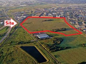 The province listed an undeveloped 153-acre parcel of land in the south of Edmonton ó formerly slated for a NAIT campus ó for sale for $49.9 million on Thursday. Supplied/Alberta Infrastructure