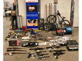 Items seized by Grande Prairie RCMP