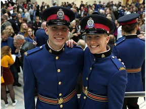 Edmonton Police Service Constables Anthony Bosch (left) and his sister Stephanie Bosch (right) both graduated from Recruit Training Class No. 146 on Friday October 25, 2019. This is the first time in the history of the Edmonton Police Service that a brother and sister have graduated together.