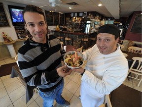 Nick Crudo (left) of Cafe Amore, Black Pearl and Pasta Amore is participating in the Vignettes Chef Series this weekend.