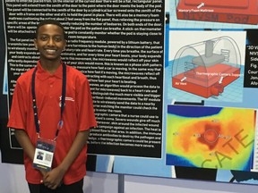 Edmontonian Jonathan Afowork was one of 45 Canadian students to fly with Youth Science Canada's Team Canada to Abu Dhabi to showcase their projects at this year's Expo-Sciences International.