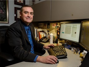 Dr. Michael Antle, Professor at University of Calgary Department of Psychology, poses for a photo in his office on Thursday, November 21, 2019. Azin Ghaffari/Postmedia Calgary